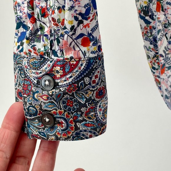 NEW Women's Paul Smith Cotton Kensington Shirt, Multicolour Floral, Size 40 (S) - Picture 6 of 10